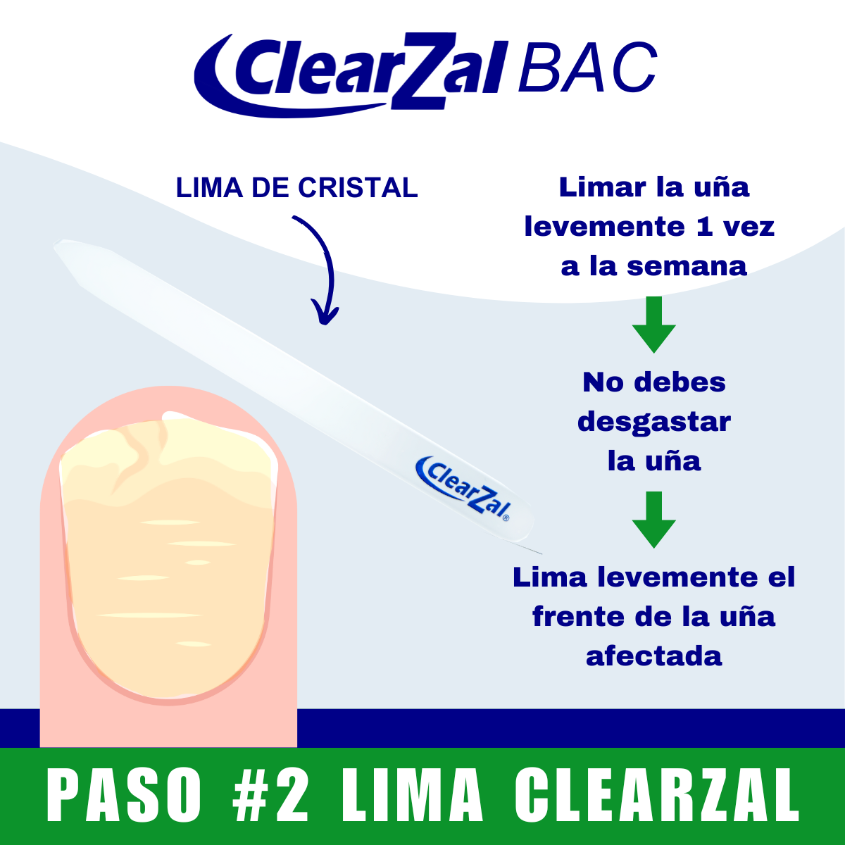 ClearZal Solución Limpiadora de Uñas