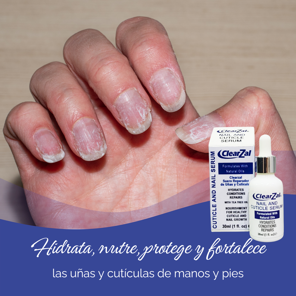 ClearZal Suero Reparador de Uñas y Cutículas - Cuticle & Nail Serum