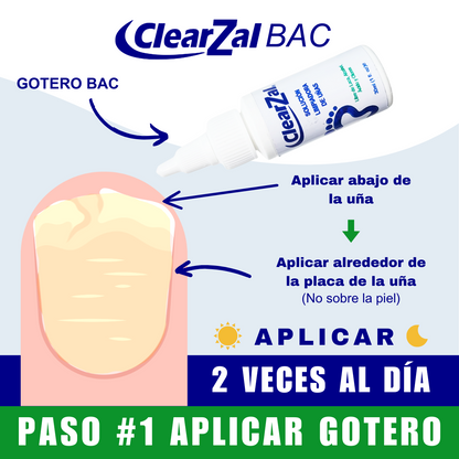 ClearZal Solución Limpiadora de Uñas